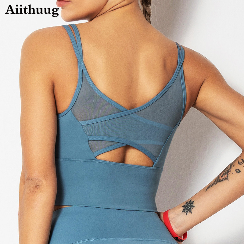 Aquatic Gym - Aiithuug Yoga sutyeni Fitness gömlekleri koşu